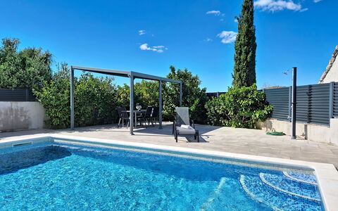 Nancy: Blue, Swimming Pool, Composite Material, Resort, Outdoor Furniture, Shade, Eco Hotel, Water Feature, Tile, Landscaping