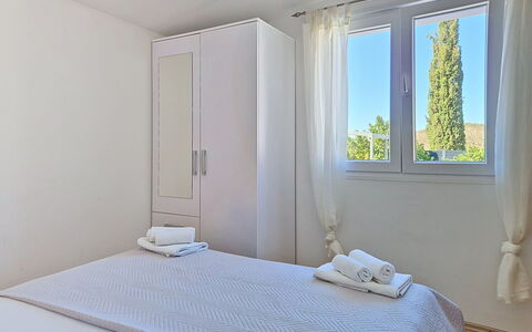 Nancy: Apartment, Bed, Bedroom, Window Covering, Bedding, Window Treatment, Pillow, Curtain, Bed Frame, Bed Sheet