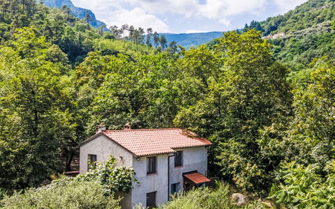 La Casa del Fiume: Sky, Property, Furniture, Table, Azure, Chair, Building, Window, Shade, Architecture