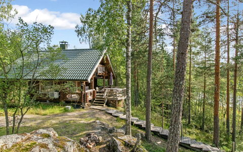 Karhupirtti: Tree, Wood, Cottage, Woodland, Forest, Log Cabin, Trunk, Hut, Larch, Garden Buildings