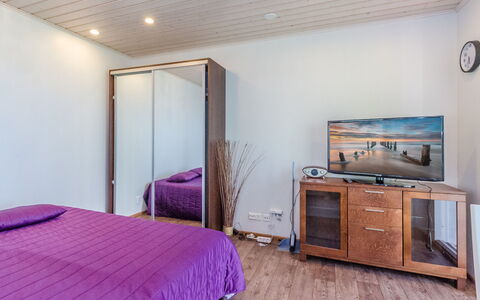 Kotaniemi: Furniture, Interior Design, Floor, Flooring, Bed, Bedroom, Wood, Ceiling, Room, Wood Flooring