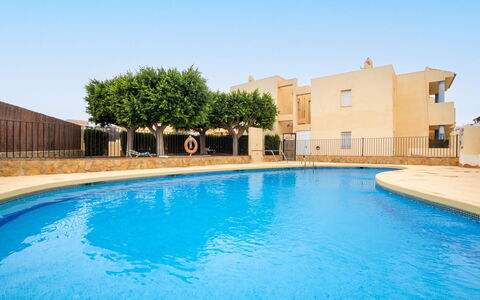 Pueblo Marino: Water, Sky, Plant, Swimming Pool, Building, Blue, Azure, Tree, House, Leisure