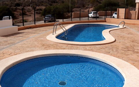 El Pinar de San Ginés: Swimming Pool, Composite Material, Shade, Outdoor Furniture, Resort, Sunlounger, Tile, Resort Town