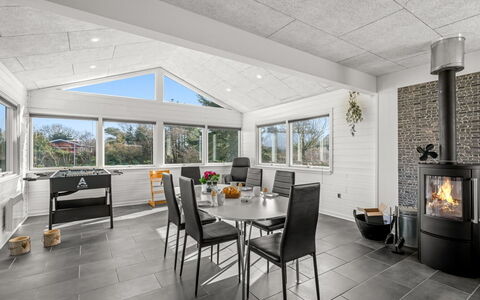 Amine - 300M to the Fjord: Flooring, Interior Design, Floor, Wood, Ceiling, Furniture, Room, Chair, Couch, Living Room