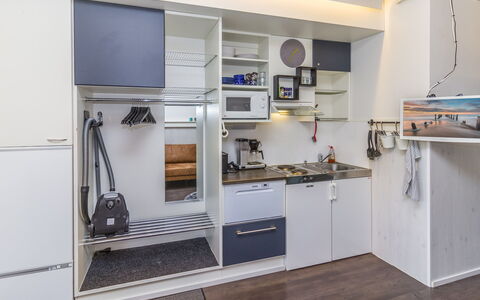 Vuosselin Helmi B21: Interior Design, Kitchen, Flooring, Major Appliance, Floor, Kitchen Appliance, Countertop, Room, Cabinetry, Apartment