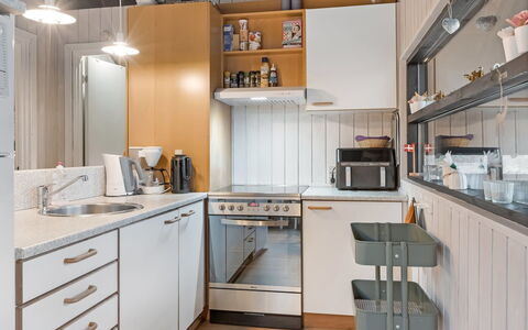 Torhild - 30Km from the Sea: Kitchen Appliance, Kitchen, Countertop, Furniture, Major Appliance, Cabinetry, Interior Design, Wood, Flooring, Home Appliance
