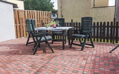 Halberstadt 100: Furniture, Property, Building, Road Surface, Wood, Table, Outdoor Table, Outdoor Furniture, Chair, Flooring