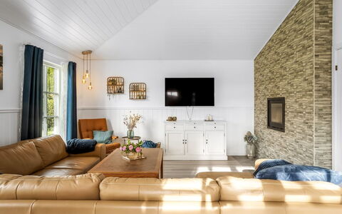 Thala - 500M from the Sea: Furniture, Interior Design, Couch, Flooring, Living Room, Wood, Ceiling, Floor, Room, Lighting
