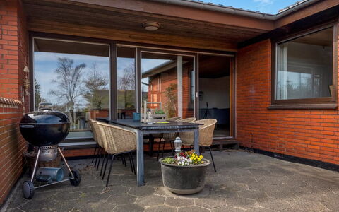 Natalija - 700M from the Sea: Home, Brick, Furniture, Residential Area, House, Door, Cottage, Wood Stain, Brickwork, Chair