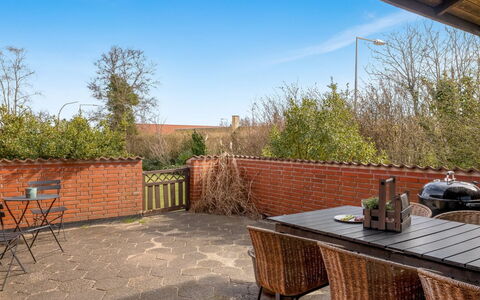 Natalija - 700M from the Sea: Furniture, Outdoor Furniture, Table, Chair, Outdoor Table, Kitchen & Dining Room Table, Garden, Brick, Wood Stain, Backyard