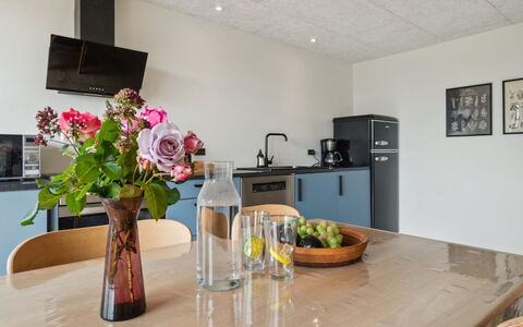 Rico - 50M from the Sea: Furniture, Interior Design, Flooring, Wood, Countertop, Ceiling, Floor, Kitchen, Lighting, Room