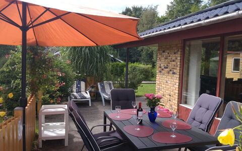 Kasper - 700M from the Sea: Roof, House, Home, Cottage, Siding, Estate, Driveway, Garden Buildings, Yard, Shed