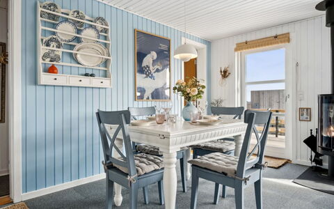 Dagh - 100M from the Sea: Furniture, Interior Design, Wood, Flooring, Ceiling, Dining Room, Floor, Light Fixture, Table, Chair