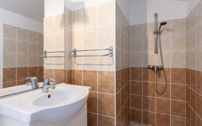 Murticcio 2 200.2: Brown, Plumbing Fixture, Property, Building, Tap, Bathroom, Sink, Mirror, Shower