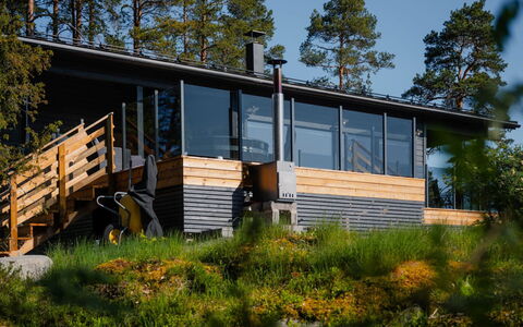 Sjöboda Hill: Cottage, Shade, Log Cabin, Porch, Garden Buildings, Siding, Balcony