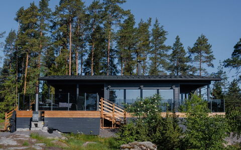 Sjöboda Hill: Porch, Shade, Deck, Sound, Log Cabin, Balcony, Eco Hotel, Larch, Outdoor Structure