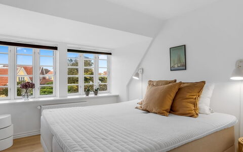 Alexi - 500M from the Sea: Bed, Bedroom, Interior Design, Wood, Bedding, Flooring, Floor, Bed Sheet, Ceiling, Linens