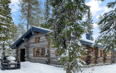 Kuusi-Ruka 6: Wood, Snow, Cottage, Winter, Roof, Home, Freezing, Log Cabin, Siding, Slope