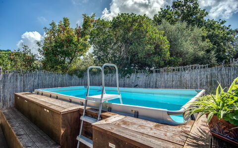 Villa Solaria with Private Pool: Water, Cloud, Sky, Daytime, Property, Plant, Swimming Pool, Tree, Wood, Body Of Water