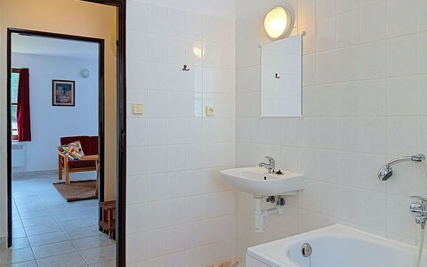 Green Valley Park Stárkov 3: Flooring, Wall, Plumbing Fixture, Floor, Bathroom, Interior Design, Bathroom Sink, Ceiling, Plumbing, Sink