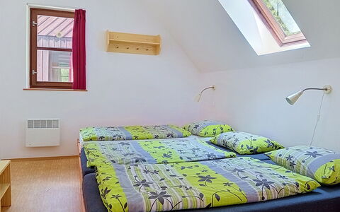Green Valley Park Stárkov 3: Bedroom, Bed, Wood, Interior Design, Floor, Flooring, Room, Bed Sheet, Furniture, Bedding