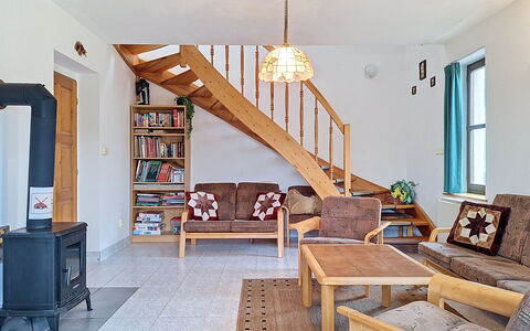 Green Valley Park Stárkov 7: Furniture, Flooring, Interior Design, Floor, Wall, Wood, Ceiling, Room, Couch, Living Room