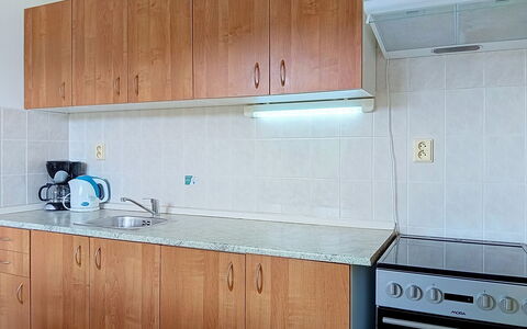 Green Valley Park Stárkov 13: Wood, Flooring, Cabinetry, Countertop, Kitchen Sink, Kitchen, Floor, Kitchen Appliance, Major Appliance, Interior Design