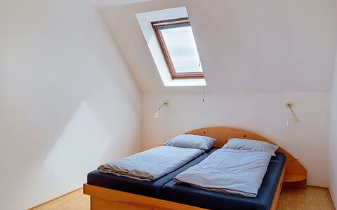 Green Valley Park Stárkov 13: Bed, Bedroom, Interior Design, Wood, Flooring, Floor, Furniture, Ceiling, Bed Sheet, Bedding