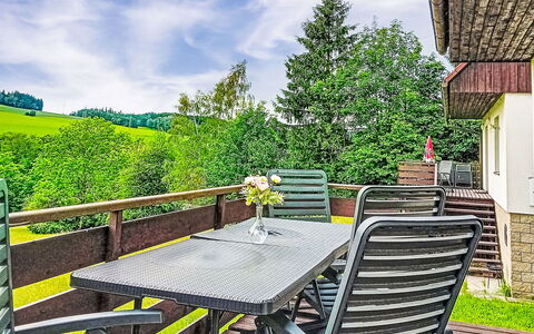 Green Valley Park Stárkov 14: Furniture, Porch, Chair, Balcony, Cottage, Outdoor Table, Garden, Eco Hotel, Shade, Kitchen & Dining Room Table