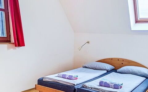 Green Valley Park Stárkov 14: Bedroom, Wood, Bed, Furniture, Interior Design, Floor, Flooring, Bed Sheet, Bedding, Bed Frame