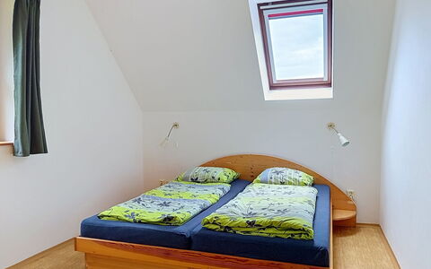 Green Valley Park Stárkov 16: Bedroom, Wood, Bed, Flooring, Floor, Interior Design, Furniture, Bedding, Bed Sheet, Bed Frame