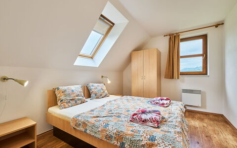 Green Valley Park Stárkov 22: Bed, Bedroom, Wood, Bed Sheet, Bedding, Interior Design, Floor, Home, Bed Frame, Linens