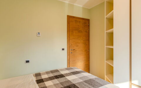Val Genova: Interior Design, Flooring, Wall, Bed, Floor, Bedroom, Wood, Ceiling, Furniture, Room