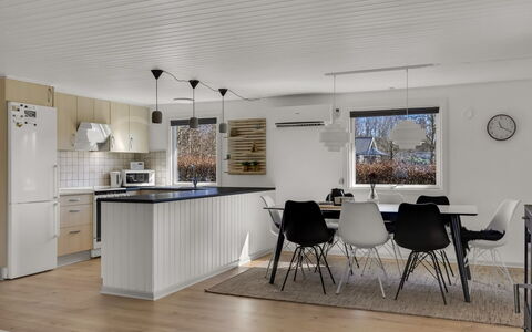 Diuri - 30Km from the Sea: Furniture, Interior Design, Flooring, Wood, Ceiling, Kitchen, Light Fixture, Floor, Kitchen & Dining Room Table, Chair