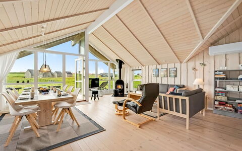 Märta - 250M from the Sea: Interior Design, Wood, Ceiling, Furniture, Flooring, Floor, Home, Wood Flooring, Chair, Living Room
