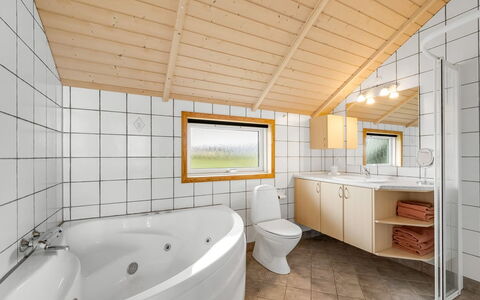 Märta - 250M from the Sea: Plumbing Fixture, Interior Design, Ceiling, Flooring, Bathroom, Floor, Plumbing, Sink, Room, Tap