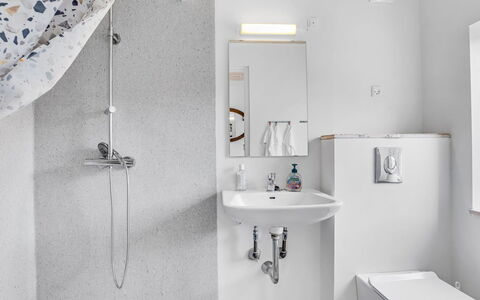Aleta - 300M from the Sea: Plumbing Fixture, Bathroom, Interior Design, Wall, Flooring, Floor, Sink, Bathroom Sink, Ceiling, Tap