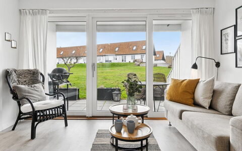 Jesper - 350M from the Sea: Furniture, Interior Design, Flooring, Couch, Wood, Floor, Home, Living Room, Room, Apartment