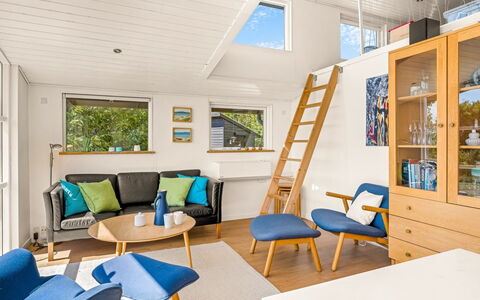 Veetrikki - 350M from the Sea: Furniture, Interior Design, Flooring, Floor, Wood, Ceiling, Wood Flooring, Room, Couch, Living Room