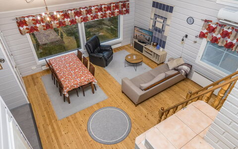 Onnimanni: Flooring, Wood, Floor, Interior Design, Ceiling, Wood Flooring, Furniture, Home, Living Room, Room
