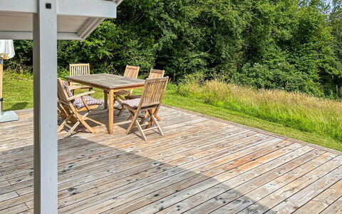 Ågot - 350M from the Sea: Furniture, Interior Design, Flooring, Floor, Ceiling, Room, Chair, Table, Apartment, Kitchen & Dining Room Table