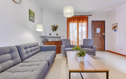 Requesens: Furniture, Couch, Table, Property, Plant, Picture Frame, Interior Design, Lighting, Houseplant, Architecture