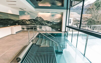 Neukirchen Am Großvenediger 410: Swimming Pool, Mountain Range, Glacial Landform, Alps, Winter, Snow, Glacier, Hotel, Eco Hotel