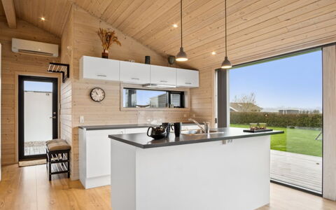 Ehmi - 750M from the Sea: Kitchen, Countertop, Wood, Ceiling, Flooring, Interior Design, Furniture, Kitchen Appliance, Floor, Kitchen & Dining Room Table