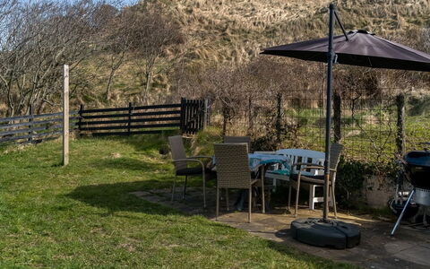 Sella - 600M from the Sea: Furniture, Outdoor Furniture, Chair, Outdoor Table, Table, Shade, Garden, Backyard, Outdoor Structure, Lawn