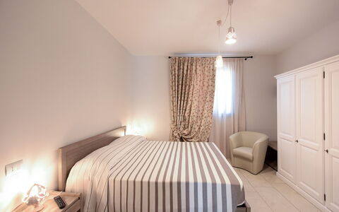 Villa Adriatica Near Ostuni Puglia: Furniture, Building, Comfort, Wood, Interior Design, Lighting, Bed, Shade, House