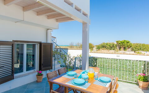 Casa Laura: Apartment, Home, Balcony, Outdoor Furniture, Chair, Shade, Porch, Estate, Eco Hotel, Houseplant