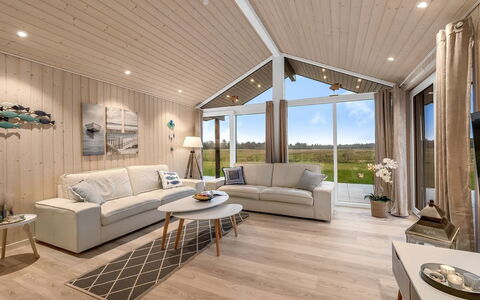 Corina - 850M to the Fjord: Wood, Interior Design, Ceiling, Flooring, Living Room, Floor, Wood Flooring, Couch, Home, Furniture
