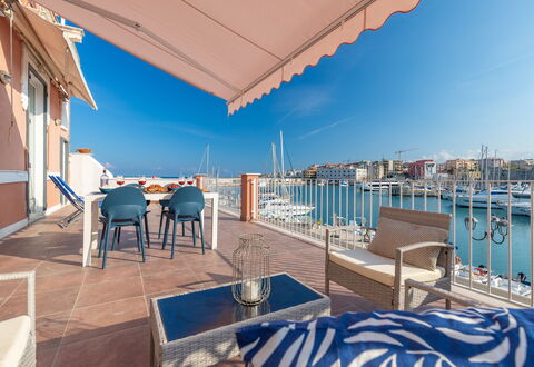Sospiri Sul Mare: Sky, Water, Property, Building, Blue, Azure, Shade, Outdoor Furniture, Table, Swimming Pool