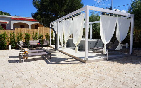 Apartments In Villa Selva, Locorotondo, Puglia: Sky, Plant, Tree, Shade, Facade, Real Estate, Urban Design, Landscape, Road Surface, Leisure